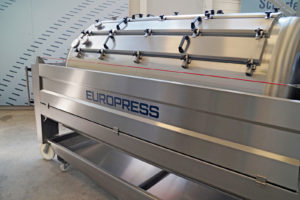 grape press Europress EP3 dual press system,